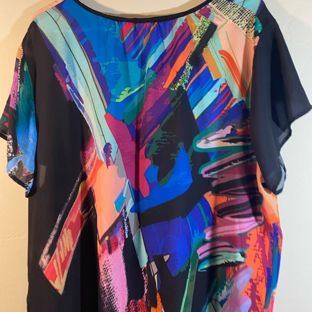 Multi Color Top Size 3X Sheer - Picture 7 of 7